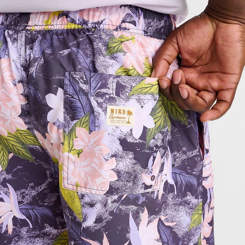 Men's Nike Club Flow Print Twill Woven Shorts