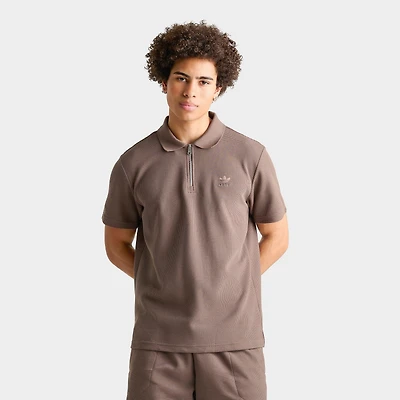 Men's adidas Originals Trefoil Essentials Waffle Polo Shirt