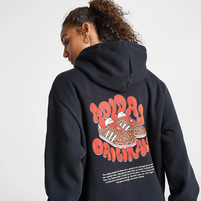 Women's adidas Originals Essential Samba Oversized Pullover Hoodie