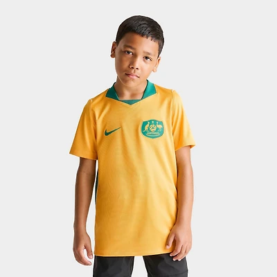 Big Kids' Nike Australia 26 Stadium Home Dri-FIT Replica Soccer Jersey