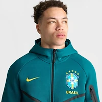 Men's Nike Brazil Soccer Tech Fleece Windrunner Full-Zip Hoodie