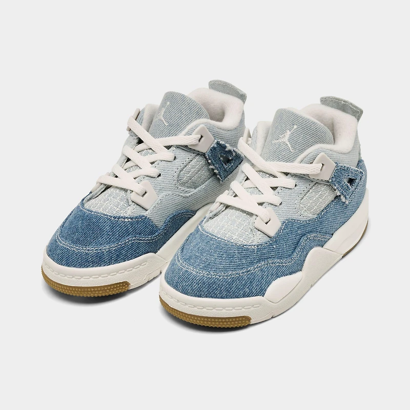 Kids' Toddler Air Jordan Retro 4 Textile Basketball Shoes