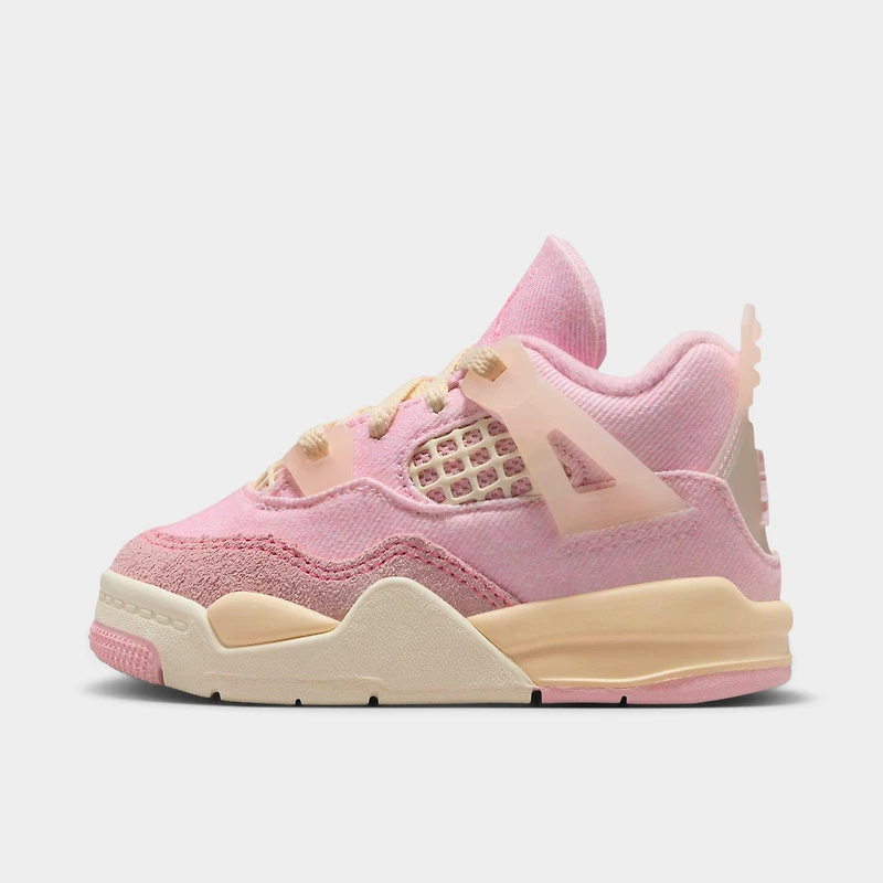 Kids' Toddler Air Jordan Retro 4 Textile Basketball Shoes