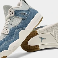Little Kids' Air Jordan Retro 4 Textile Basketball Shoes