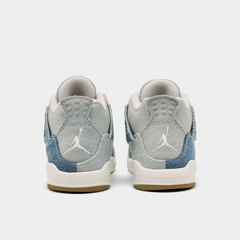 Little Kids' Air Jordan Retro 4 Textile Basketball Shoes