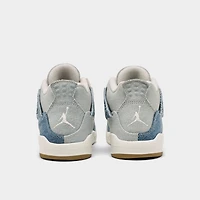 Little Kids' Air Jordan Retro 4 Textile Basketball Shoes