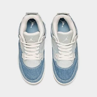 Little Kids' Air Jordan Retro 4 Textile Basketball Shoes