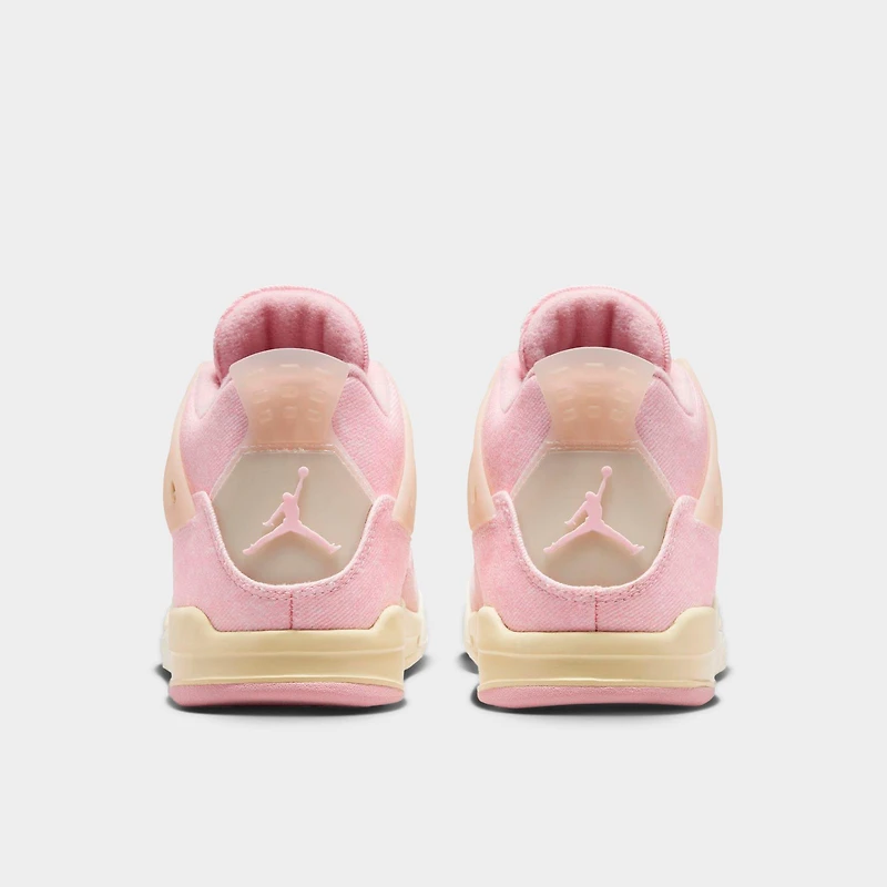 Little Kids' Air Jordan Retro 4 Textile Basketball Shoes