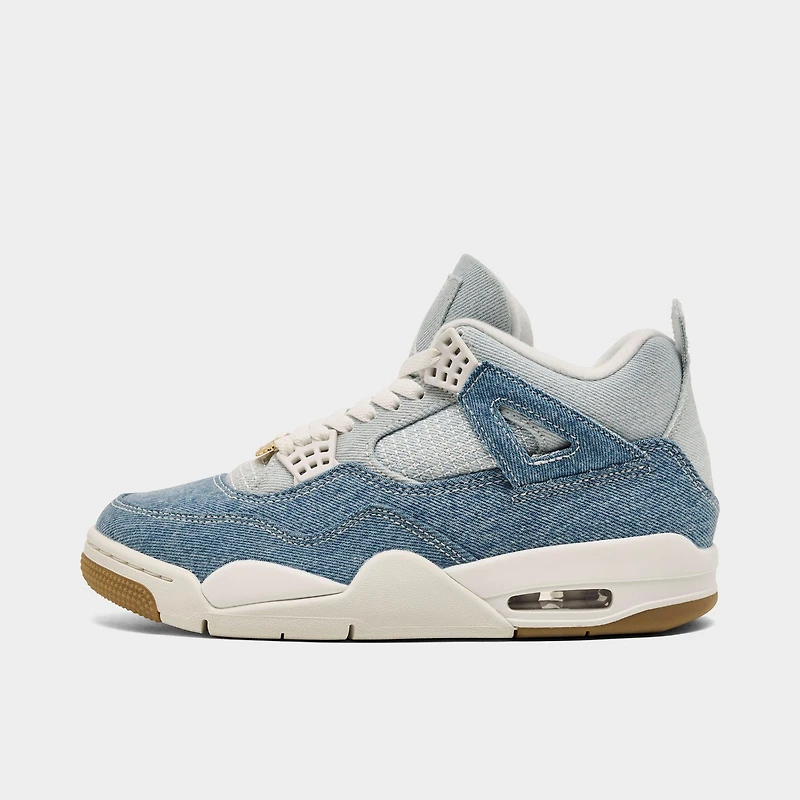 Women's Air Jordan Retro 4 Textile Casual Shoes