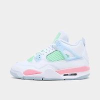 Girls' Big Kids' Air Jordan Retro 4 Basketball Shoes