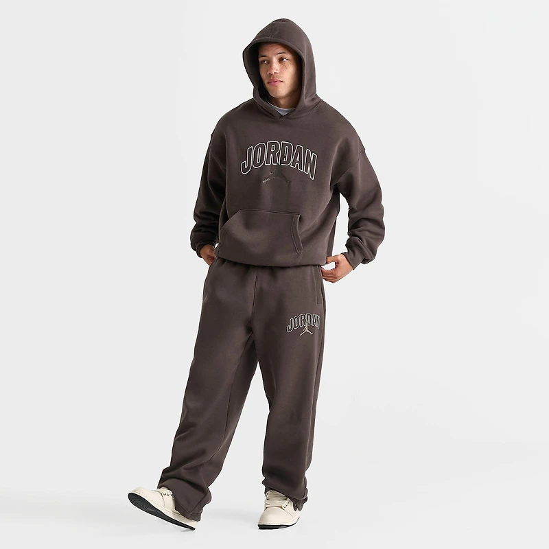 Men's Jordan Brooklyn Fleece Wordmark Logo Oversized Sweatpants