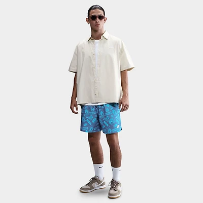 Men's Nike Club Flow Sneaks Allover Print Shorts