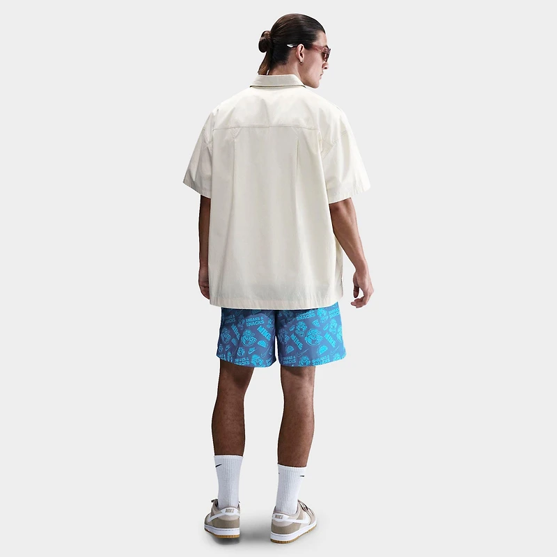 Men's Nike Club Flow Sneaks Allover Print Shorts
