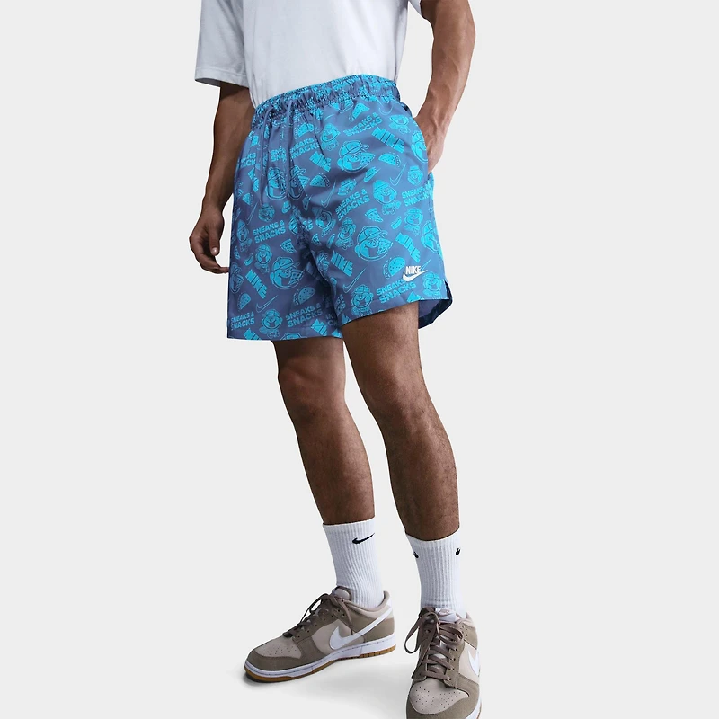 Men's Nike Club Flow Sneaks Allover Print Shorts