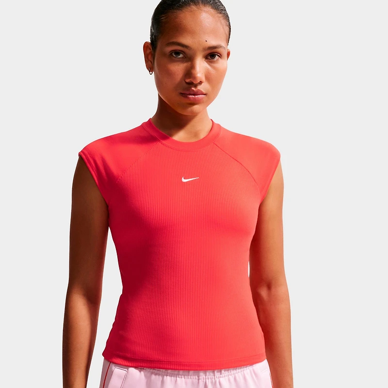 Women's Nike Sportswear Chill Knit Tight Short-Sleeve Ribbed Top