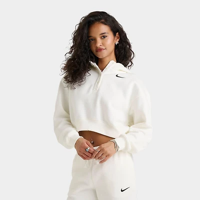 Women's Nike Sportswear Phoenix Fleece Oversized Cropped Henley Hoodie