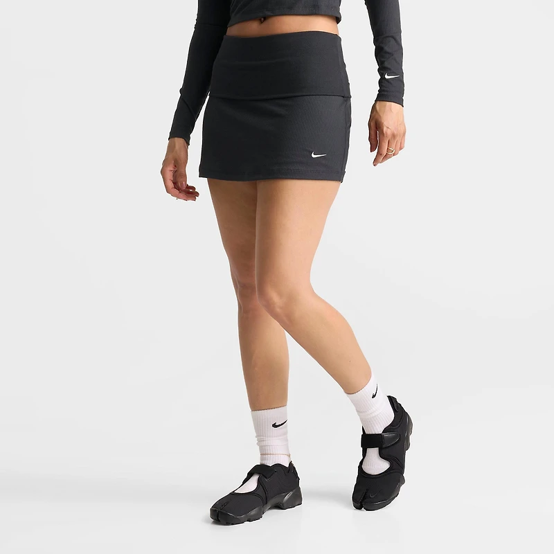 Women's Nike Sportswear Chill Knit Mid-Rise Tight Ribbed Skort