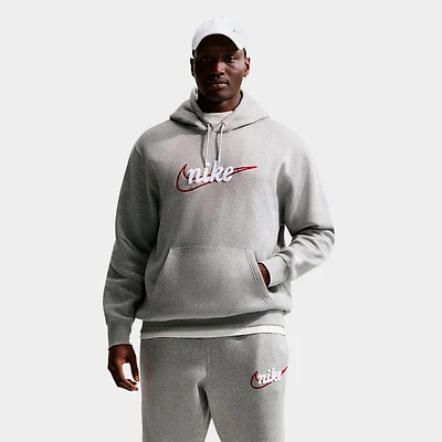 Men's Nike Sportswear Club Chenille Script Pullover Fleece Hoodie