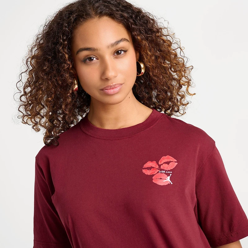 Women's Jordan Flight Kiss Graphic T-Shirt