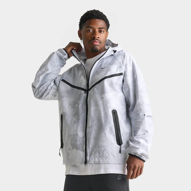 Men's Nike Tech Windrunner Dri-FIT Allover Print Woven Full-Zip Jacket