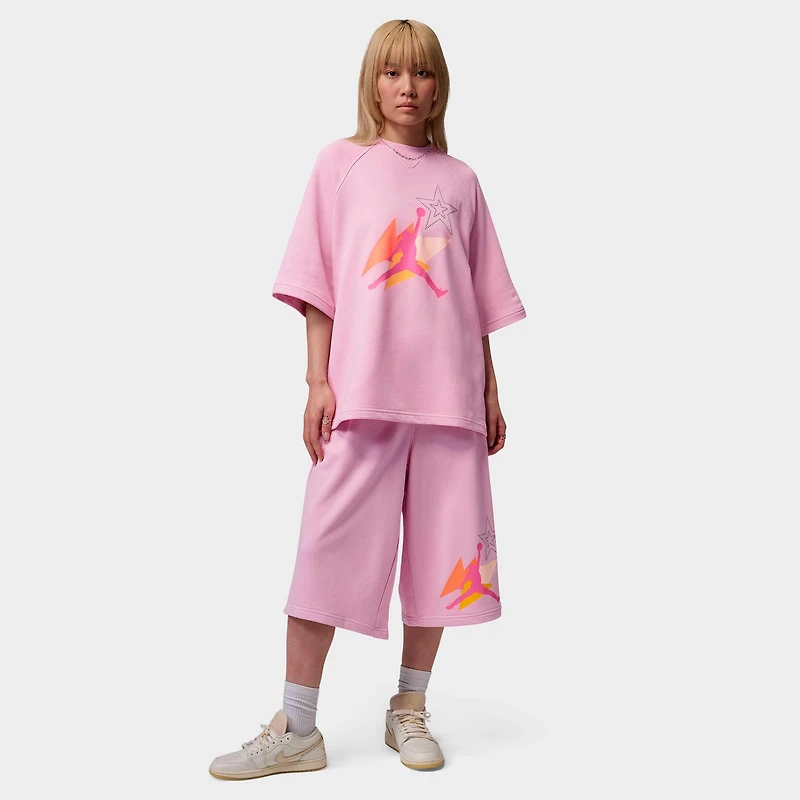Women's Jordan Brooklyn Fleece French Terry Short-Sleeve T-Shirt