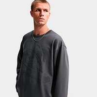 Men's Nike Life Shoe Dog Graphic Midweight Crewneck Sweatshirt
