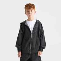Big Kids' Nike Sportswear Collection Full-Zip Hooded Denim Jacket
