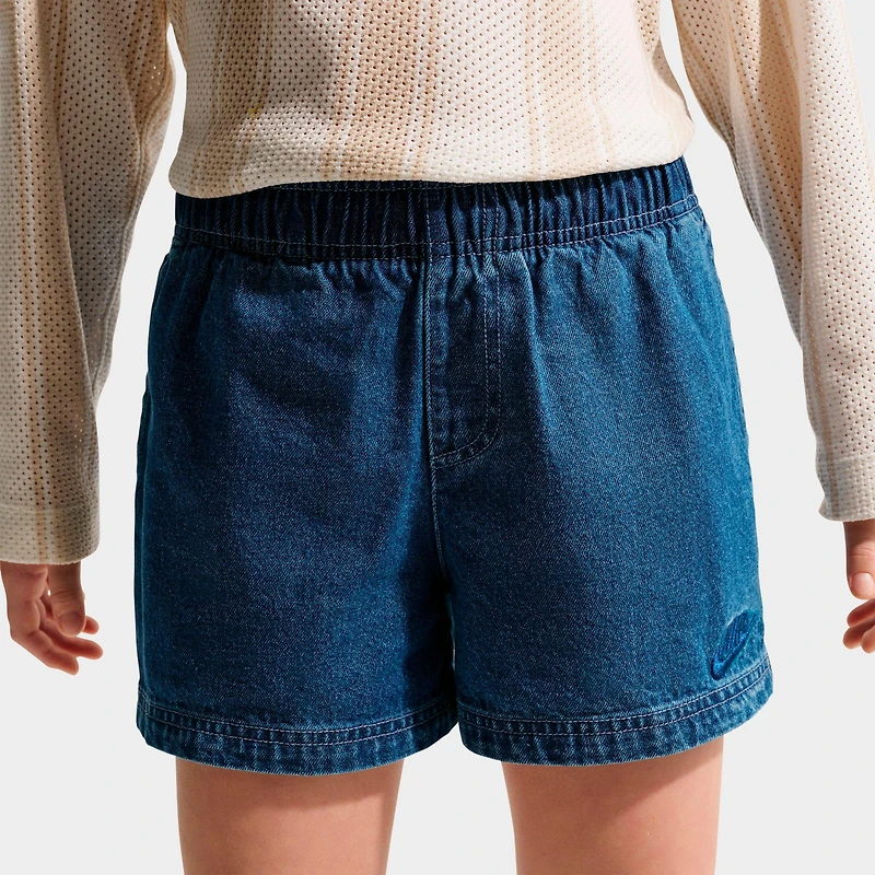 Big Kids' Nike Sportswear Collection Denim Shorts