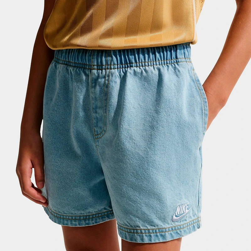 Big Kids' Nike Sportswear Collection Denim Shorts