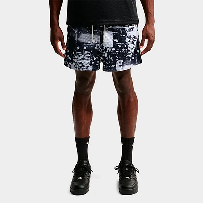 Men's Nike Standard Issue Dri-FIT Allover Print 5" Mesh Basketball Shorts