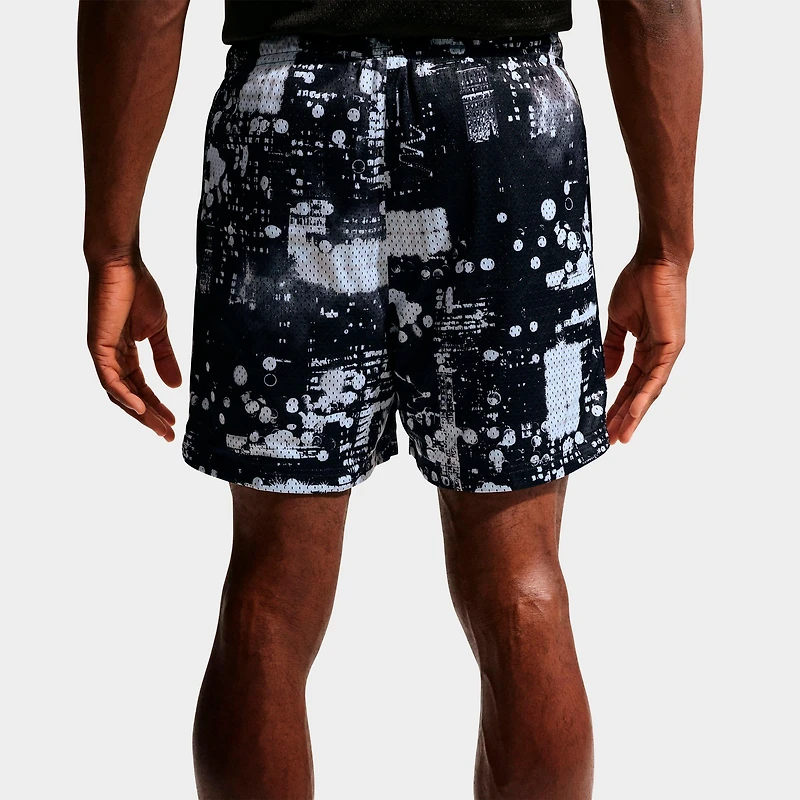 Men's Nike Standard Issue Dri-FIT Allover Print 5" Mesh Basketball Shorts