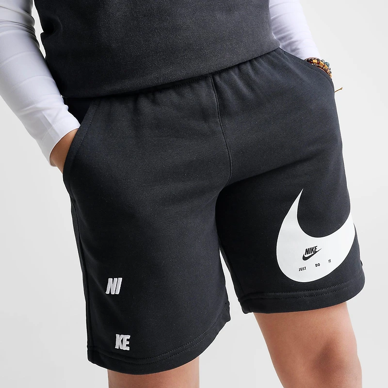 Big Kids' Nike Sportswear Swoosh Club French Terry Shorts