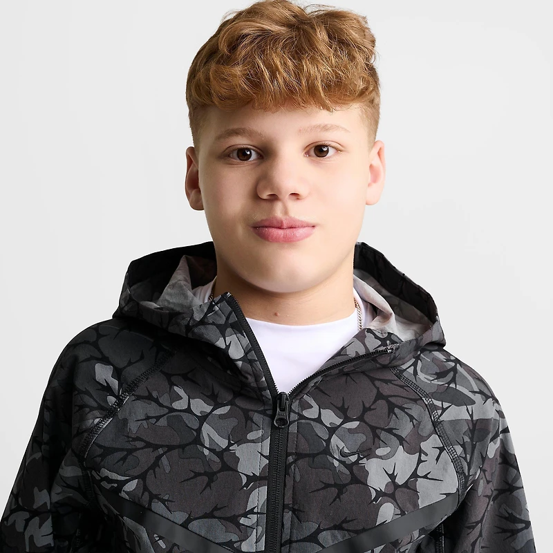 Big Kids' Nike Sportswear Tech Woven Full-Zip Jacket