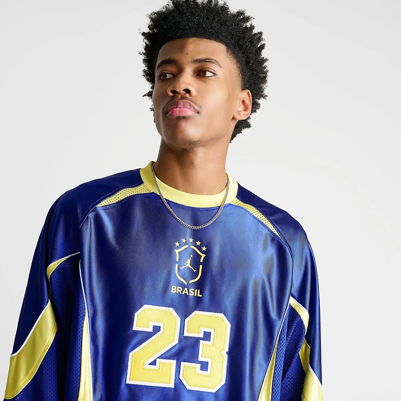 Men's Jordan Brazil Long-Sleeve Goalkeeper Soccer Jersey