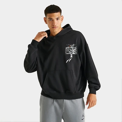 Men's Jordan Brooklyn Shattered Backboard Graphic Pullover Hoodie