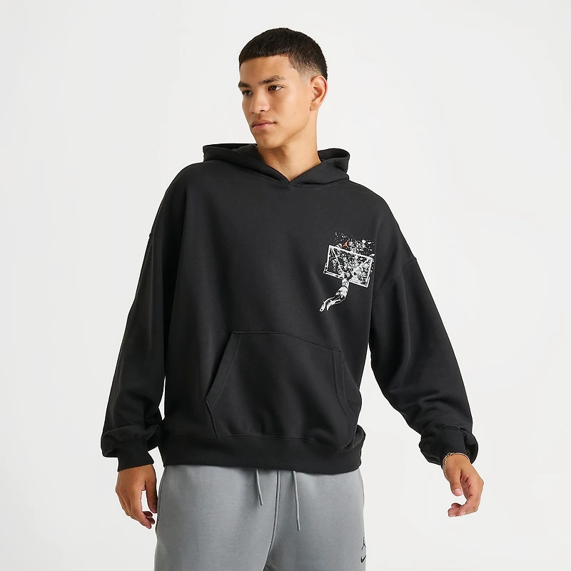 Men's Jordan Brooklyn Shattered Backboard Graphic Pullover Hoodie