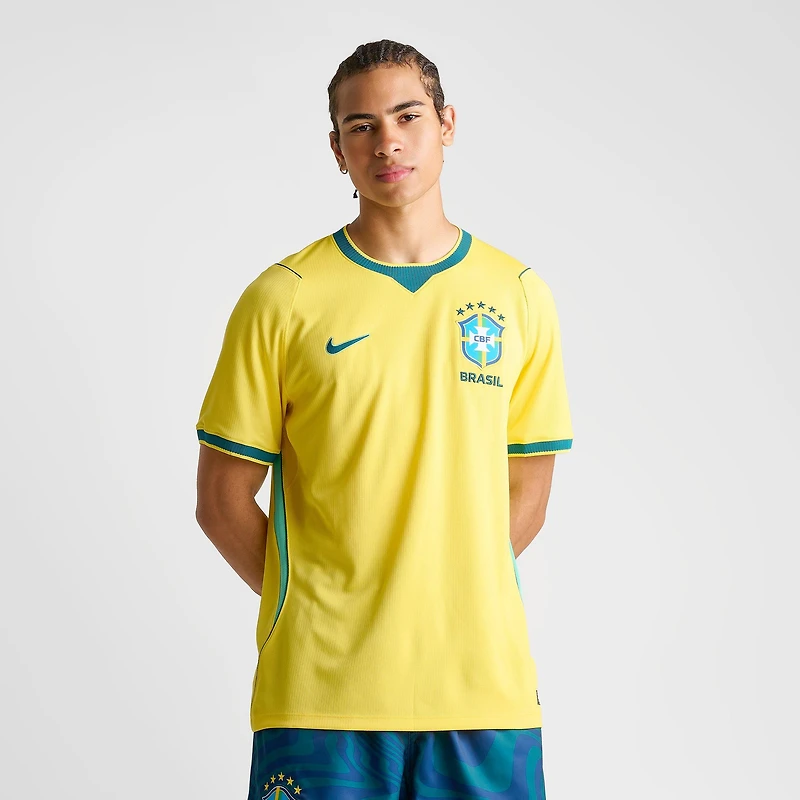 Men's Nike Brazil 2026 Stadium Home Dri-FIT Replica Soccer Jersey