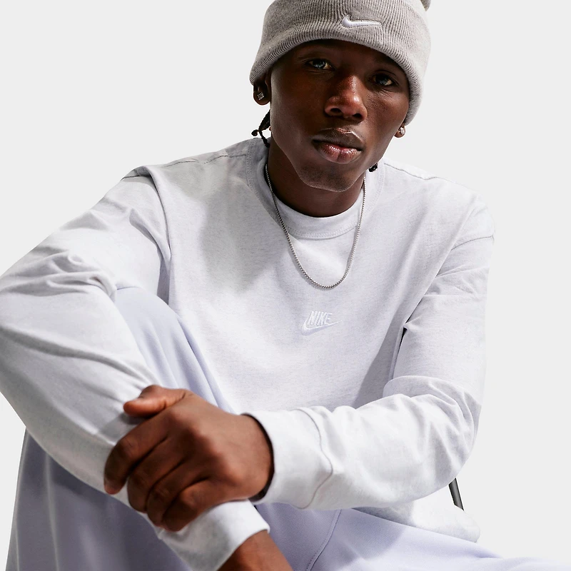 Men's Nike Sportswear Premium Essentials Futura Long-Sleeve T-Shirt