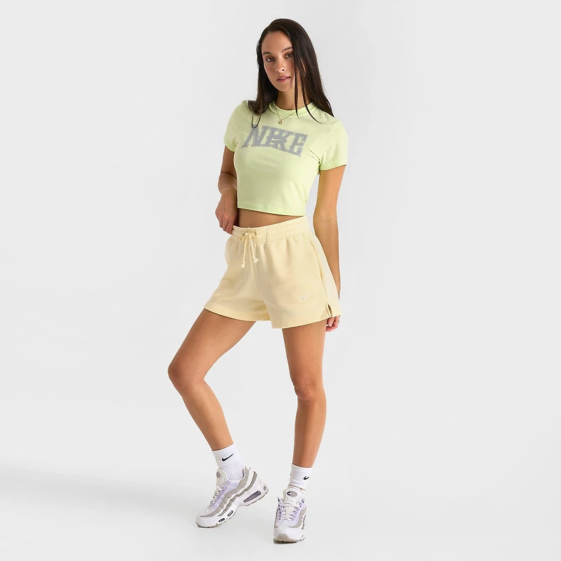 Women's Nike Sportswear Phoenix Fleece Mid-Rise 4" Shorts