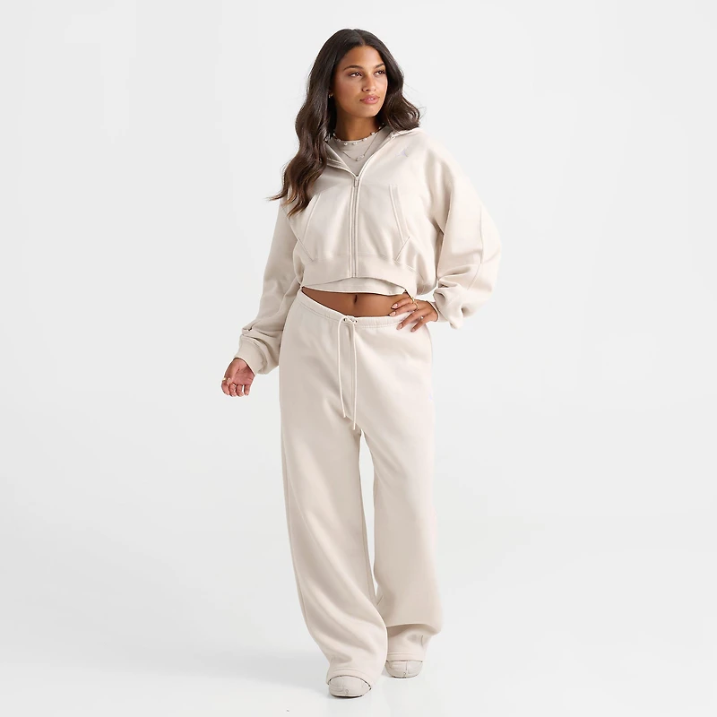 Women's Jordan Brooklyn Fleece Cropped Full-Zip Hoodie