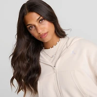 Women's Jordan Brooklyn Fleece Cropped Full-Zip Hoodie