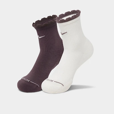 Women's Nike Everyday Elevated Mid-Crew Socks (2-Pack)