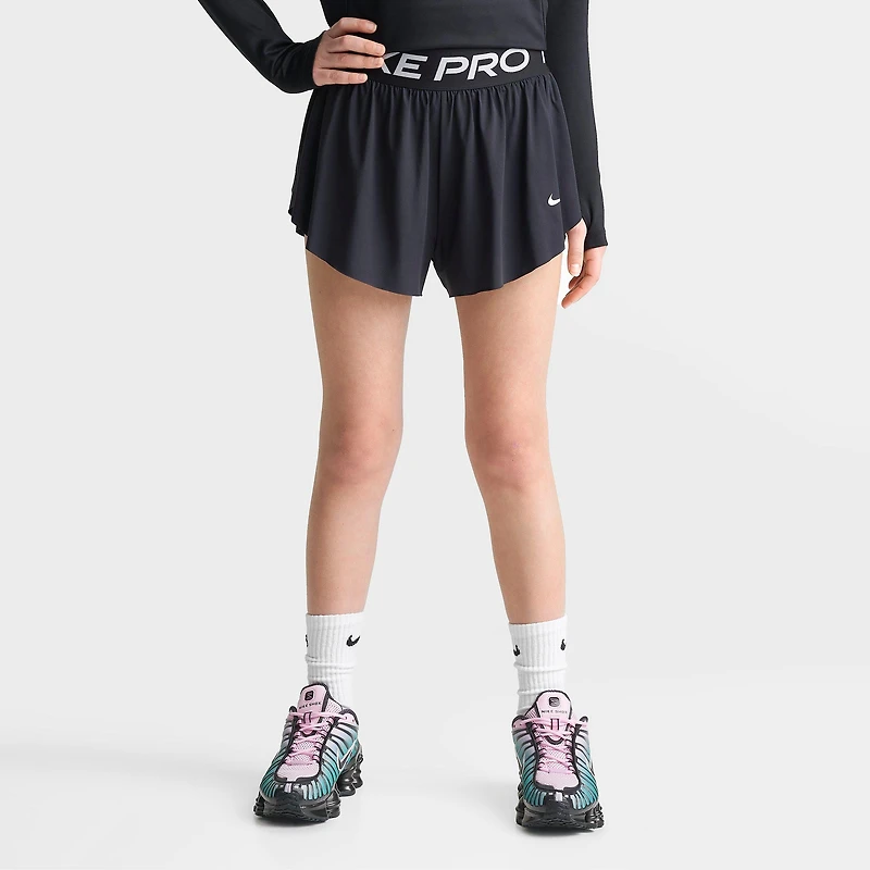 Girls' Big Kids' Nike Pro Dri-FIT 2-In-1 Shorts