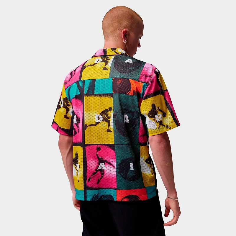 Men's Jordan Brooklyn Graphic Button-Up Camp Shirt