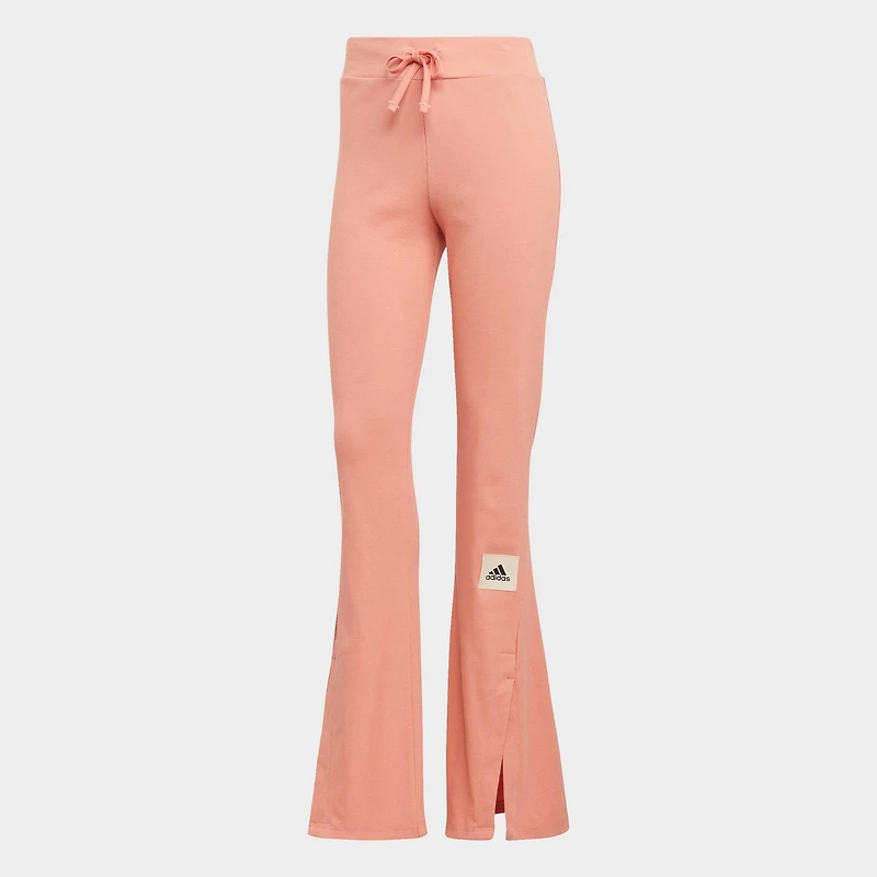 Women's adidas Lounge Ribbed Flared Leg Pants