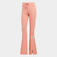 Women's adidas Lounge Ribbed Flared Leg Pants