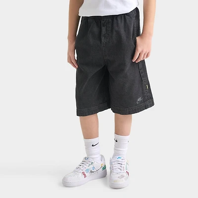 Big Kids' Nike Sportswear Collection Archival Denim Shorts