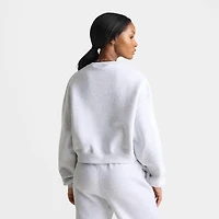 Women's Nike Studio Fleece Medium Weight Oversized Cropped Crewneck Sweatshirt