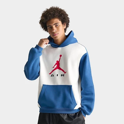 Men's Jordan Brooklyn Jumpman Air Fleece Colorblocked Pullover Hoodie