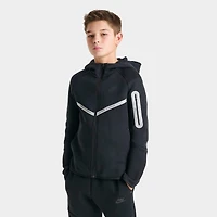 Boys' Big Kids' Nike Sportswear Tech Fleece Reflective Full-Zip Hoodie